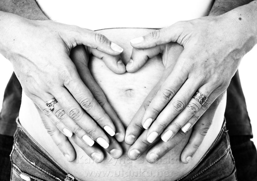Fotografia ciążowa, sesja ciążowa obojga rodziców