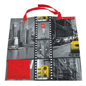 packshot - fotografia produktu, torba z wizerunkiem miasta