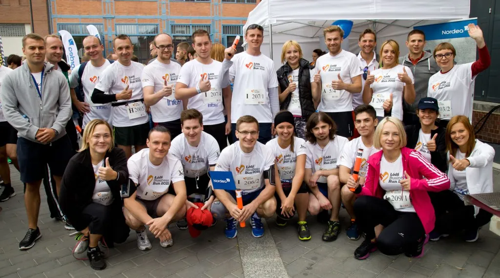 Łódź Business Run - zespół Banku Nordea